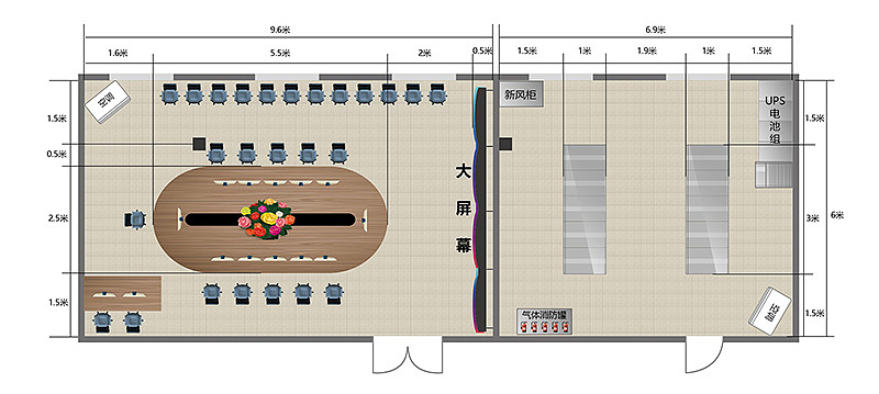 会议室机房施工效果图|空间|商业空间设计|devilcats - 原创作品