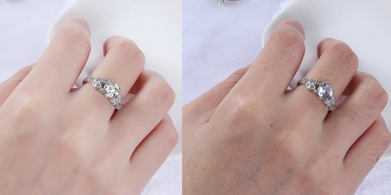 金属凹凸耳环拍摄+精修