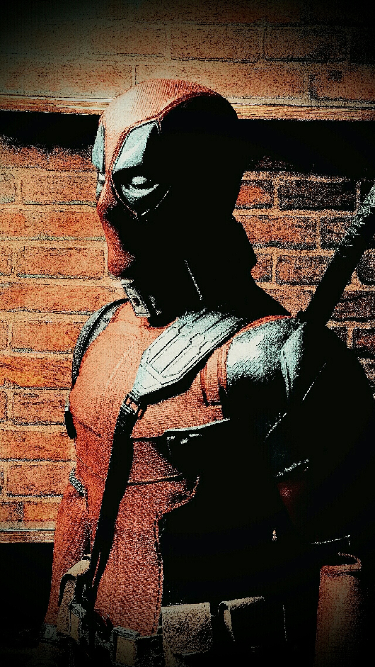 1/6死侍2.0 手机渣拍