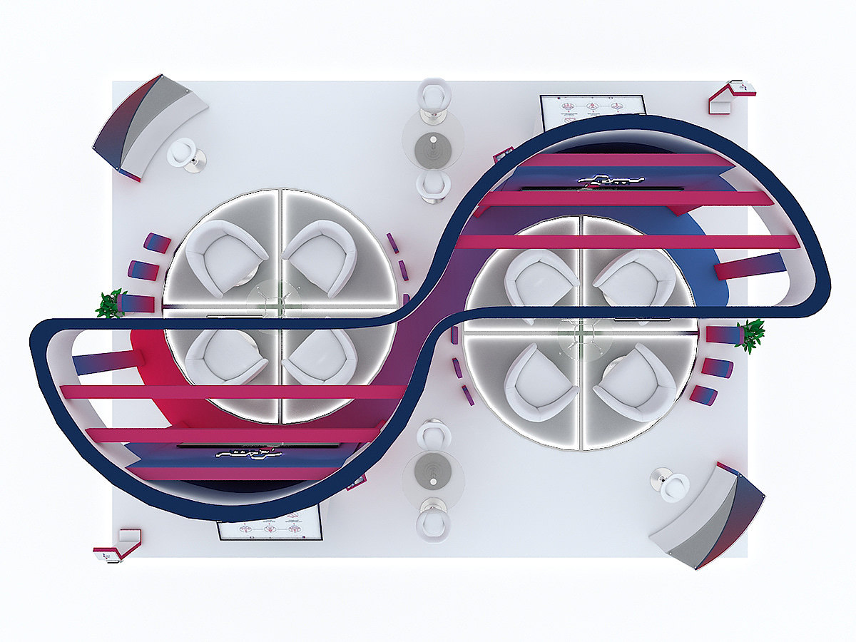 展会展位设计3D效果图