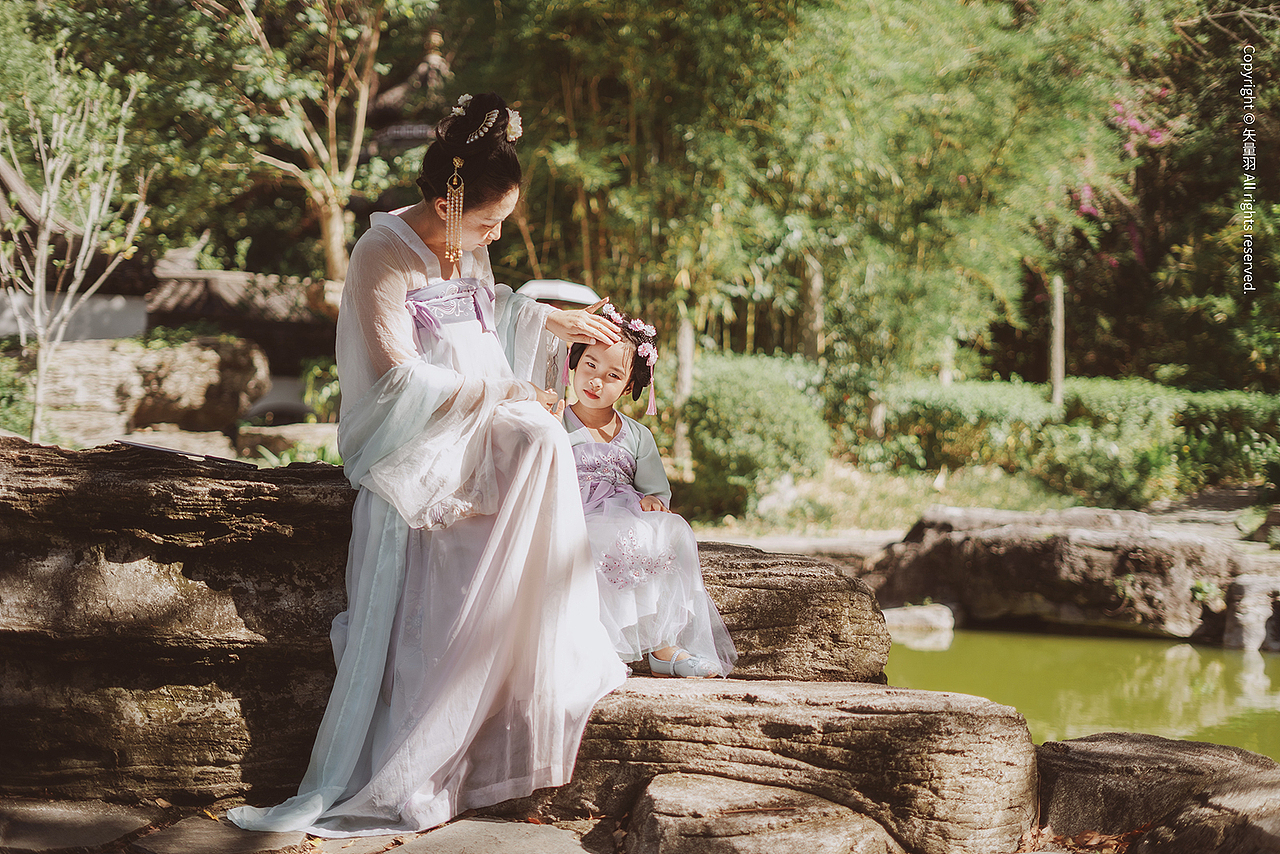 古风汉服亲子人像