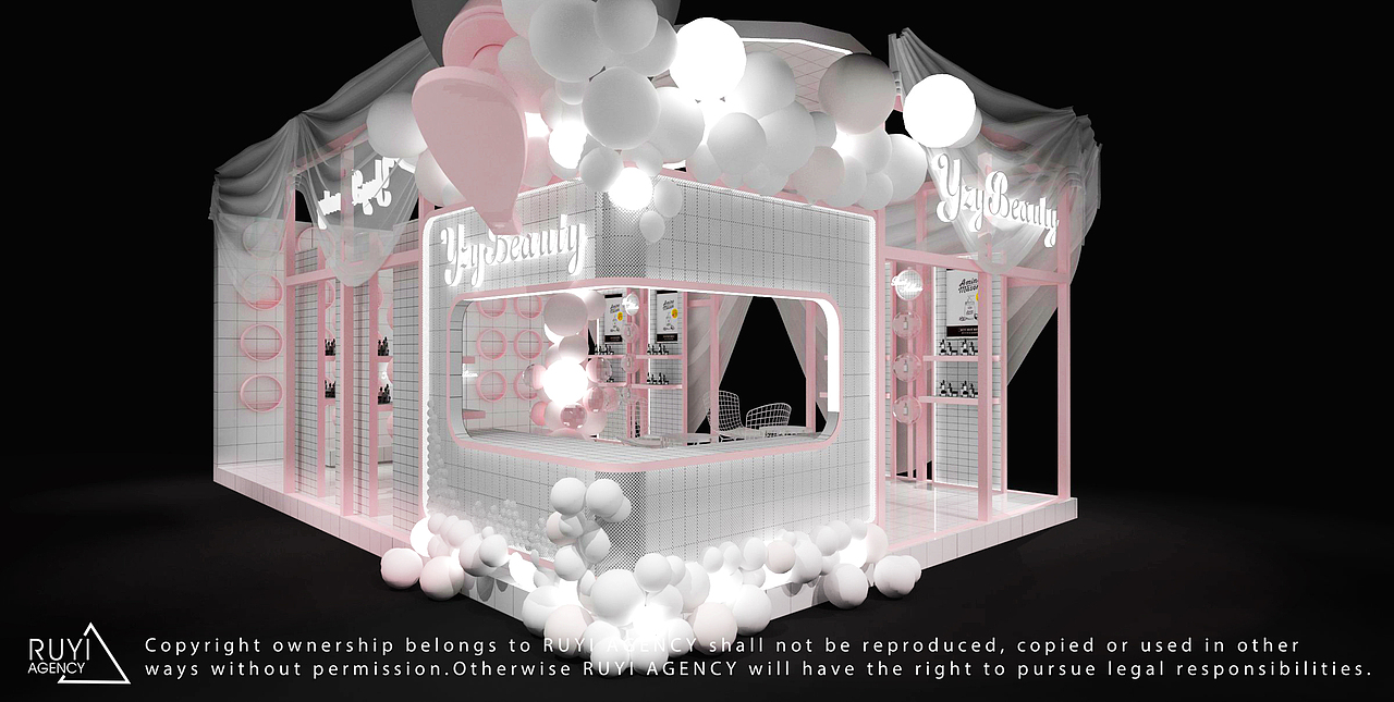 RUYI AGENCY EVENT·2018洋妆源美妆博览会（图ZMTY0NTE4NzIw） - 展陈设计 - 站酷设计师RUYIAGENCY原创素材 - 站酷ZCOOL