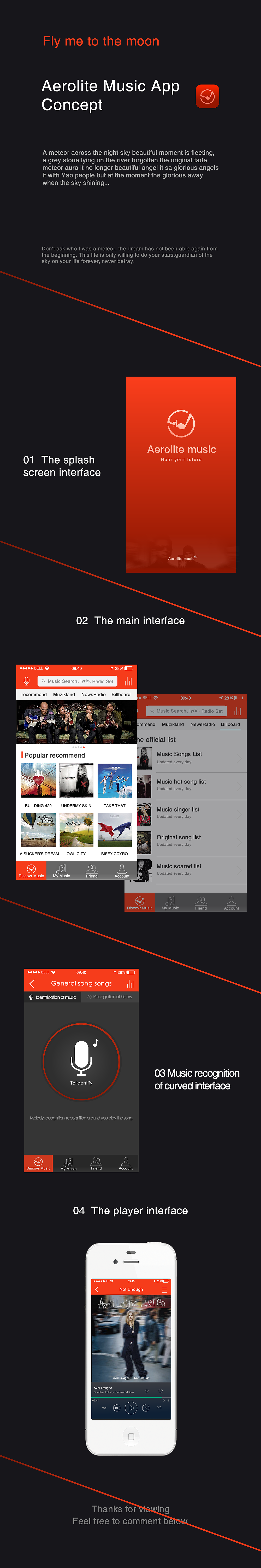 Aerolite Music App Concept（图ZMjExNDM5NzY=） - APP界面 - 站酷设计师shiweiwei007原创素材 - 站酷ZCOOL