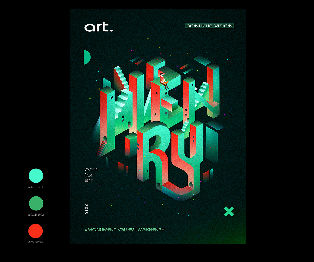 纪念碑谷插画设计-HENRY-Monument Valley（图ZMTI2NzU4MDEy） - 海报 - 站酷设计师MAK_HENRY原创素材 - 站酷ZCOOL