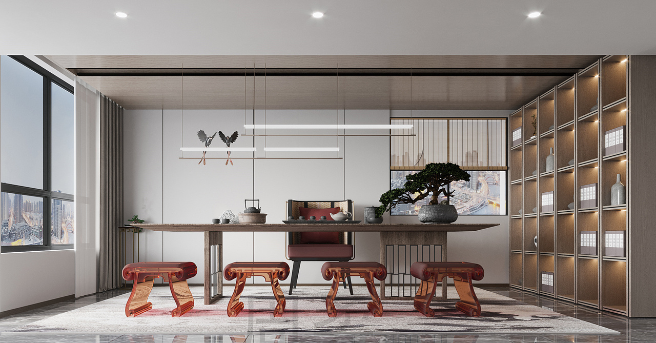 美如山水画的新中式