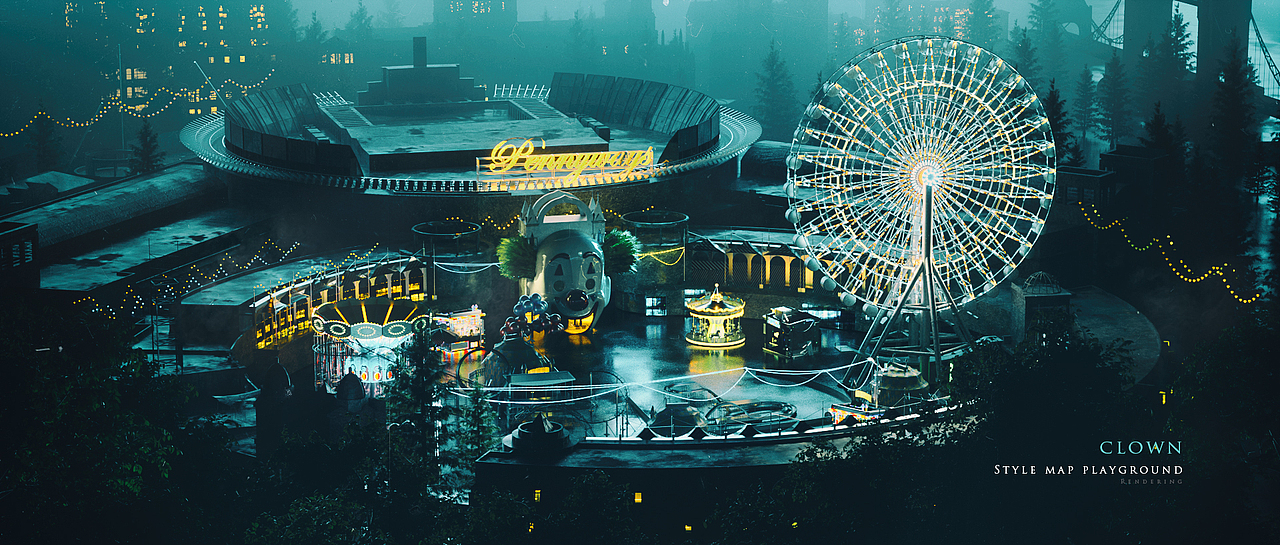 Momentor 毕设《小丑回魂》风格图（图ZMjEzNjc1ODMy） - 场景 - 站酷设计师子存原创素材 - 站酷ZCOOL