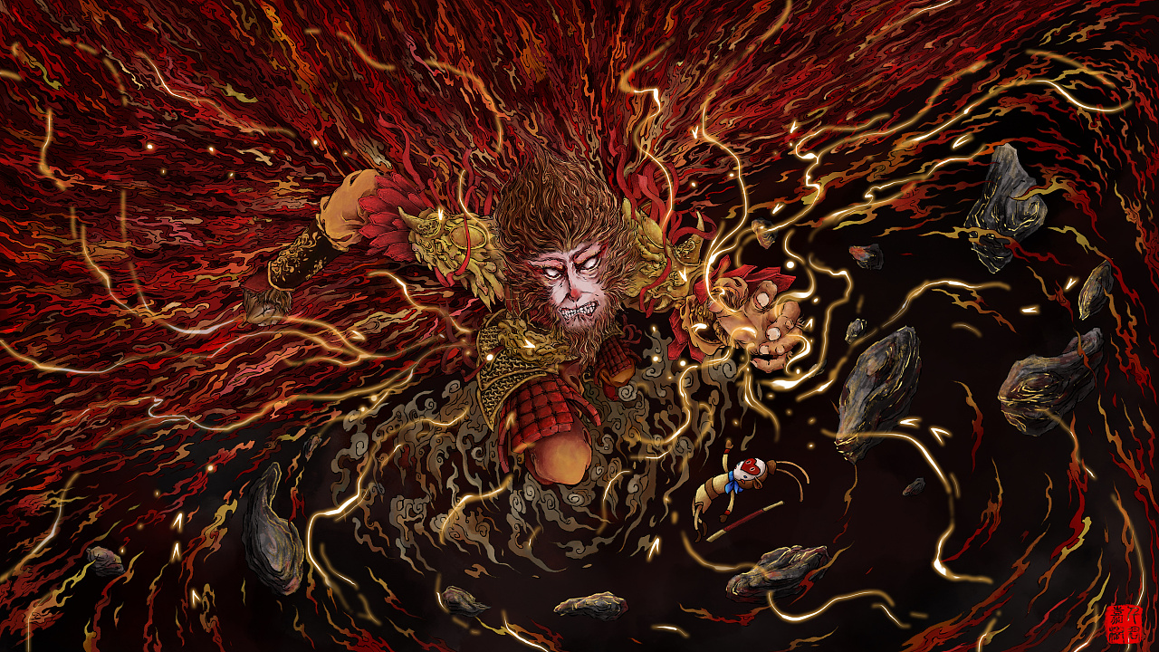 00大圣03|插画|创作习作|叶子灵君 - 原创作品 - 站酷 (zcool)