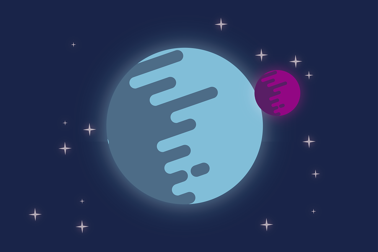 星球|平面|图案|小bro - 临摹作品 - 站酷 (zcool)