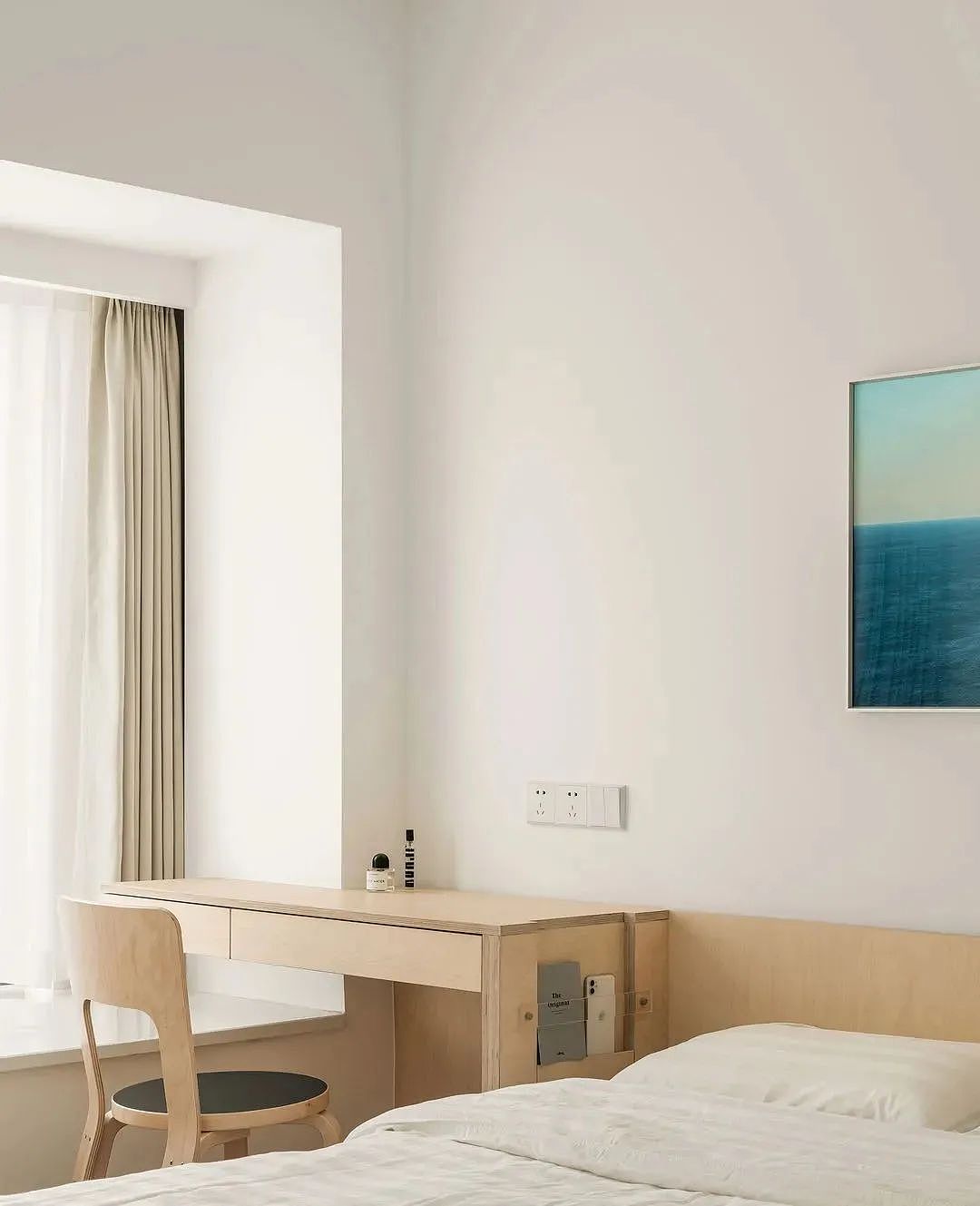 100平设计师自宅,桦木、洞石混凝土装点的“陋室铭”