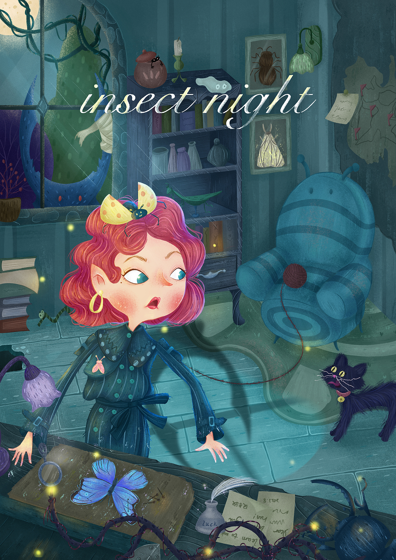 【昆虫学家】（图ZMzEyMjg5NTI0） - 儿童插画 - 站酷设计师贝吉欧原创素材 - 站酷ZCOOL