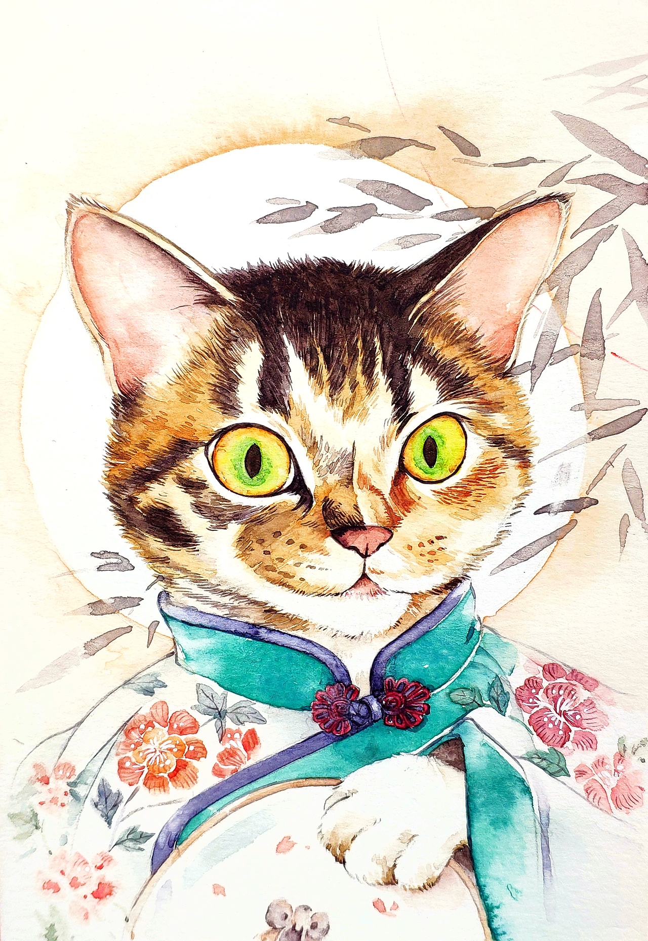 嘿，都是喵呀！梨花闺秀（图ZMjU1NTg3ODI0） - 创作习作 - 站酷设计师爱做梦的猫原创素材 - 站酷ZCOOL