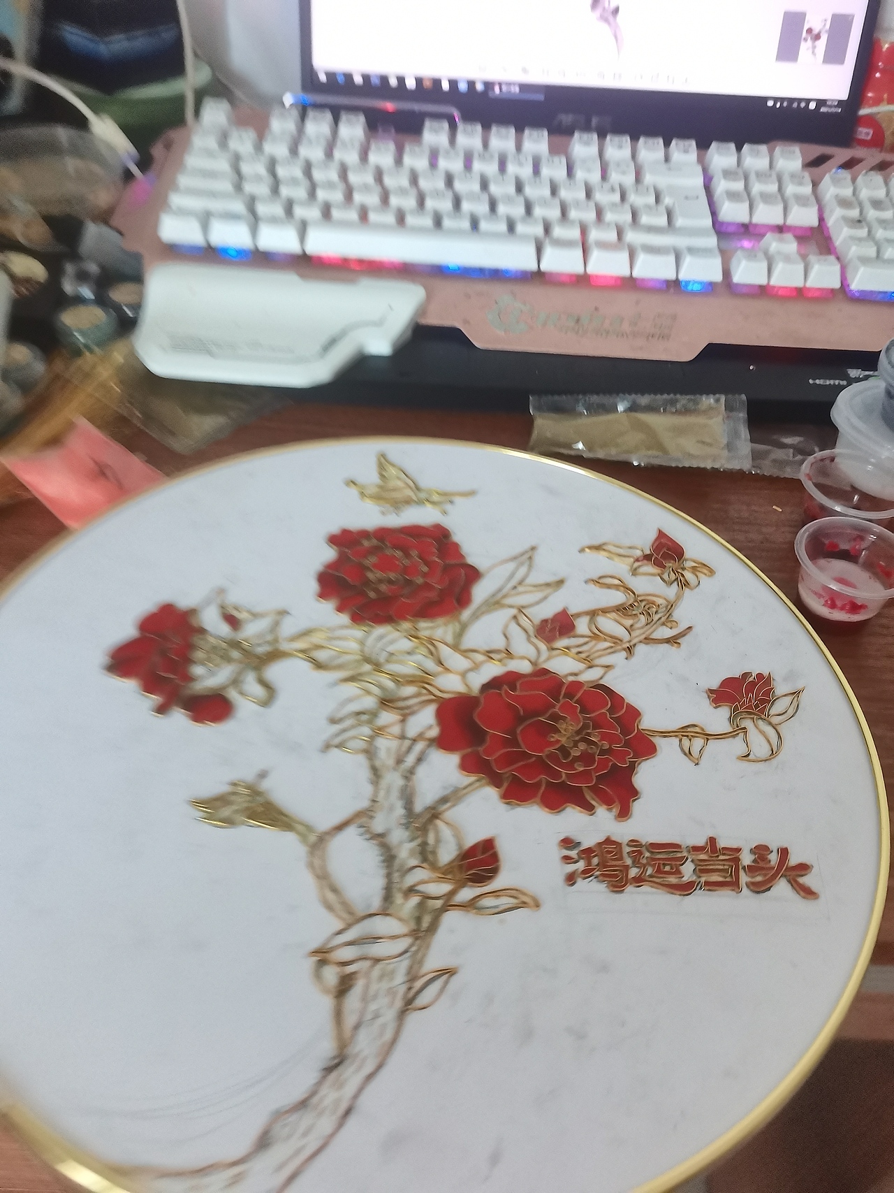 非遗工艺画-掐丝珐琅工艺画（图ZMjc4OTQ4OTgw） - 绘画 - 站酷设计师初夏倾情原创素材 - 站酷ZCOOL