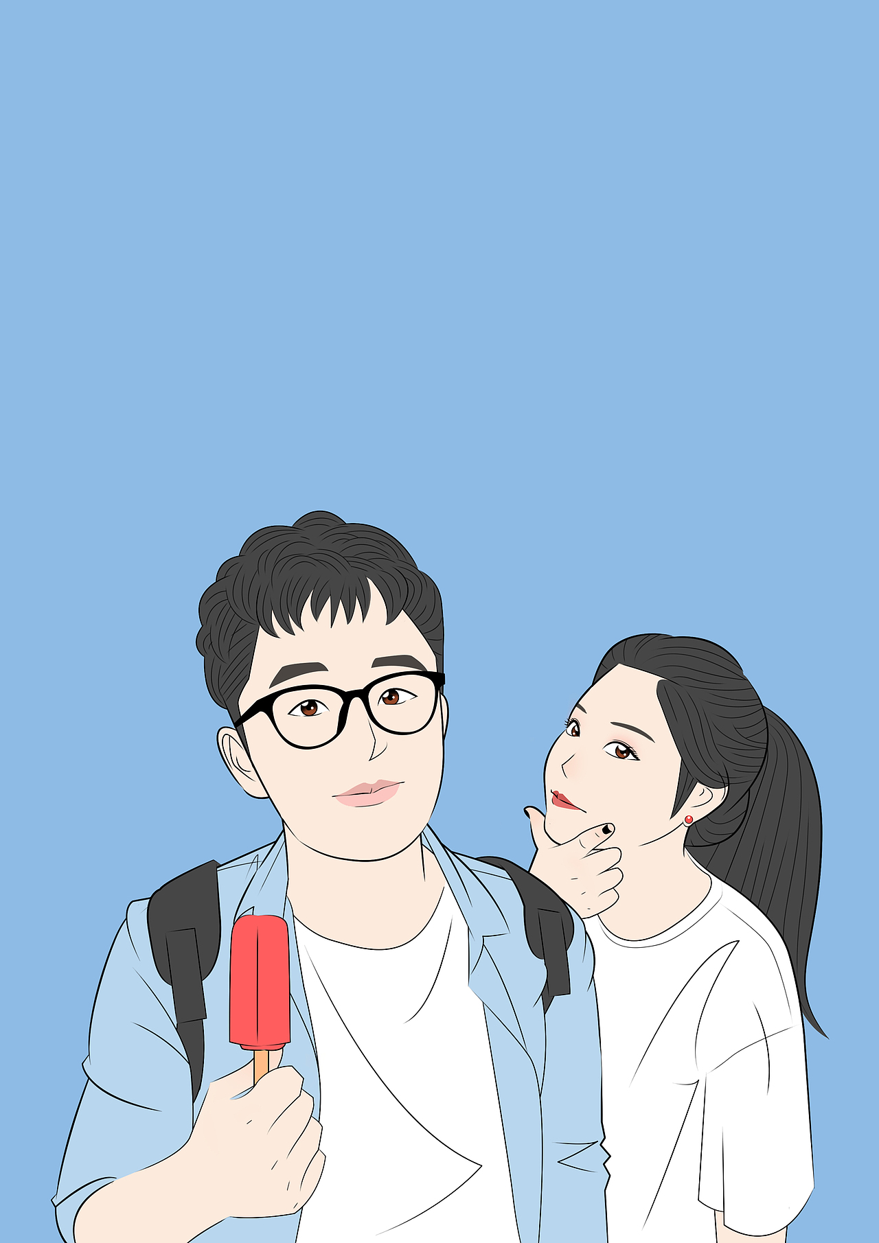 复古风肖像漫画