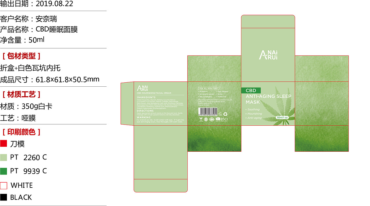 (系列一)睡眠面膜平面展开图