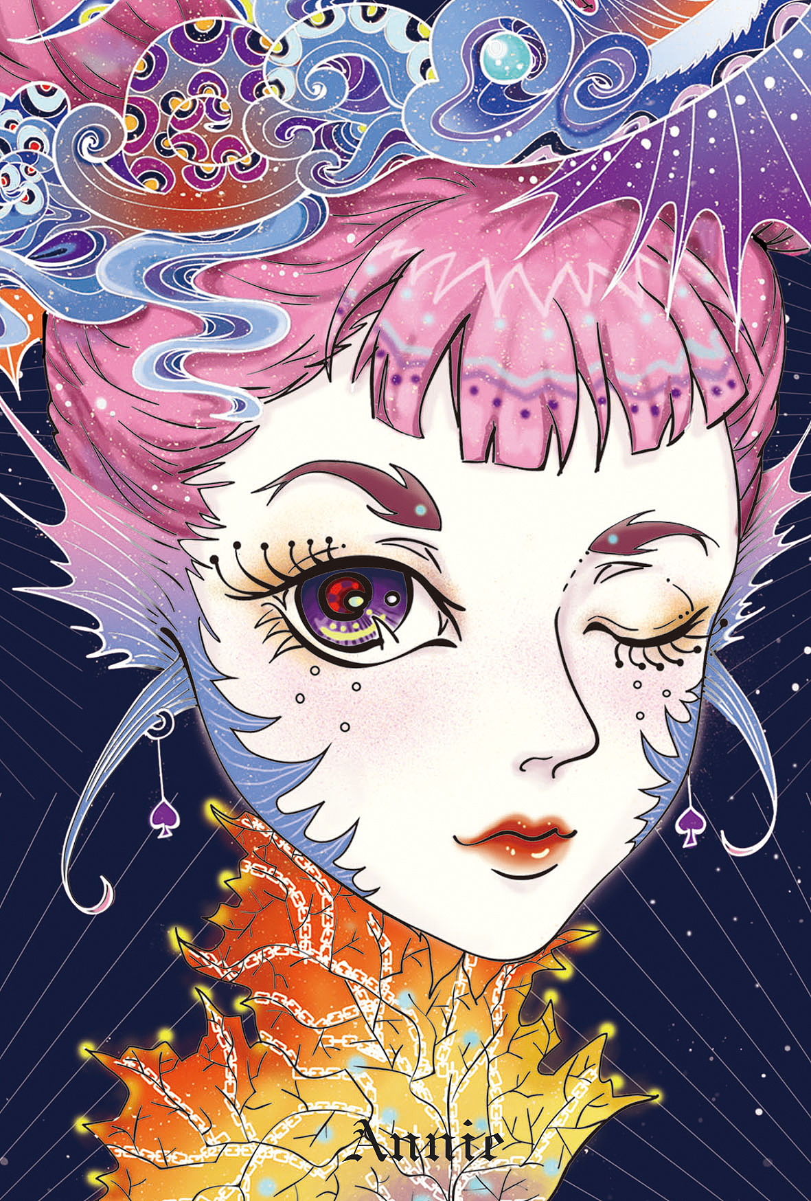 【毕设】海之塚(原创*海洋生物系列插画)之 明信片