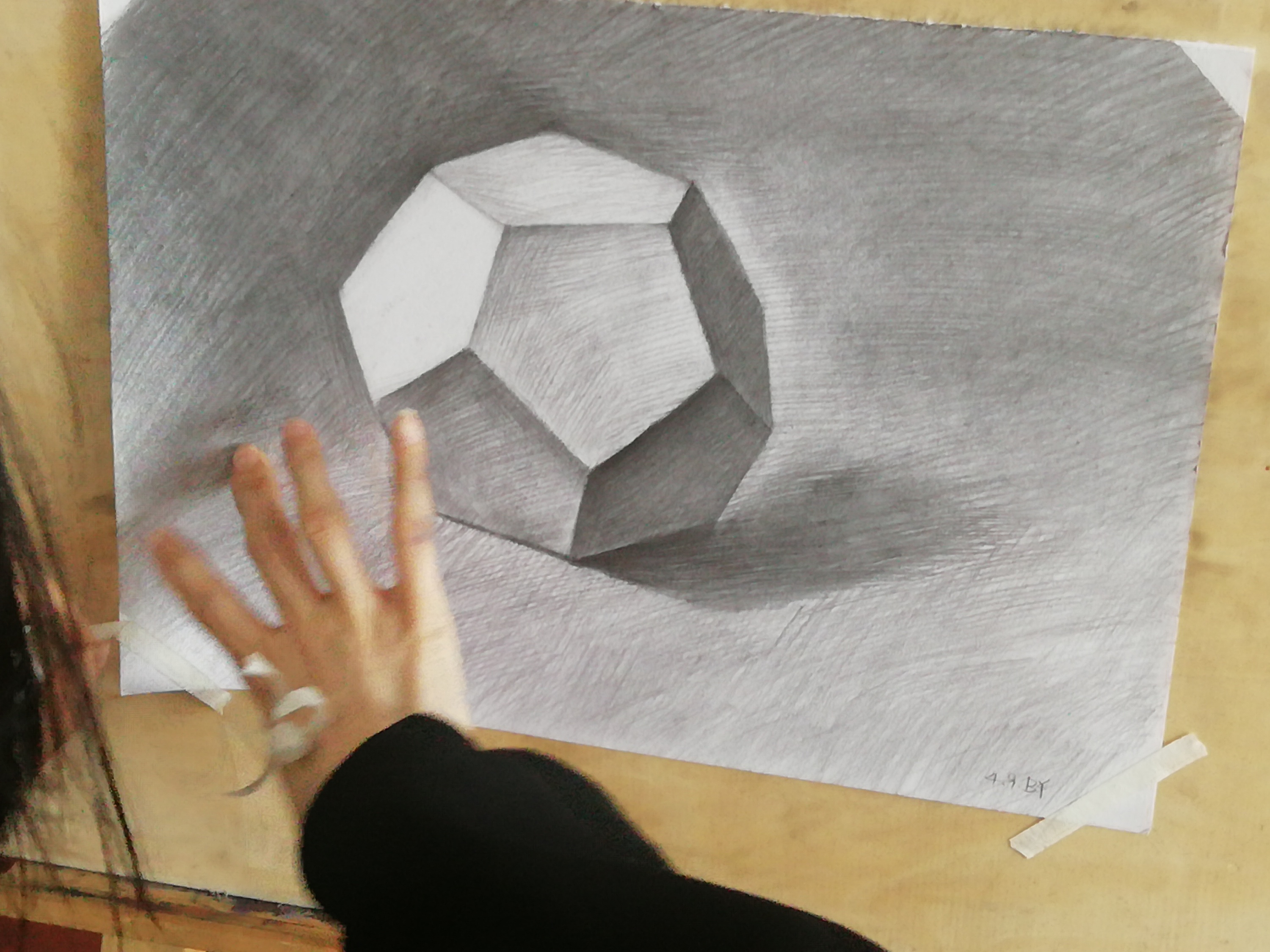 第一七一集 李汉清老师实用素描基础： 几何体组合结构2，范画及照片|李汉清|几何体|素描_新浪新闻