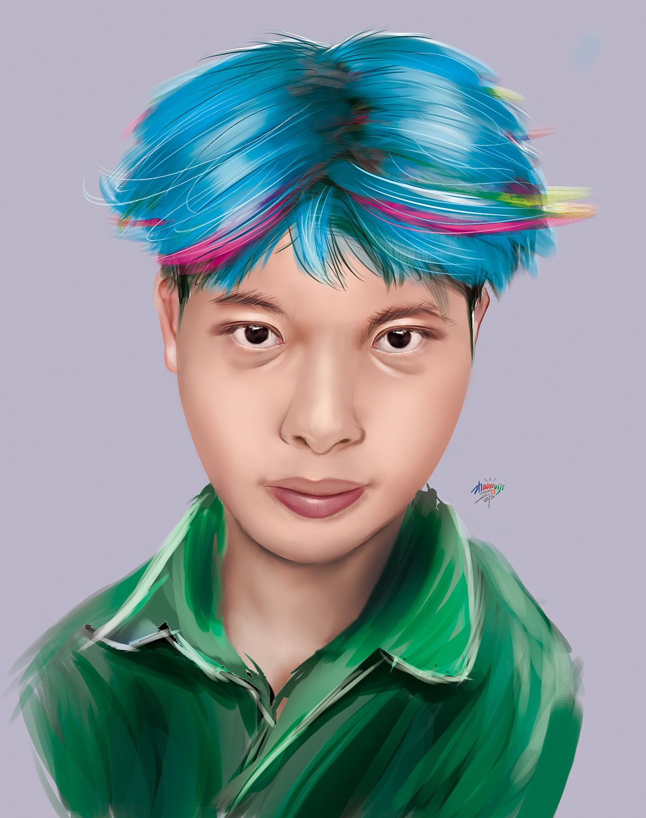 变色的头发？（图ZMTk4ODU1MzQ4） - 艺术插画 - 站酷设计师XIUJI指手画脚原创素材 - 站酷ZCOOL