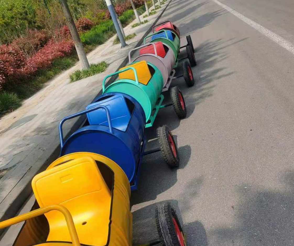 上海幕明户外油桶小火车景区无轨亲子游乐观光小火车