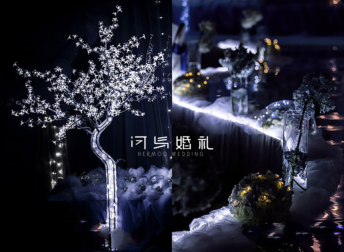 河马婚礼|西式简洁婚礼(白色+灰色)