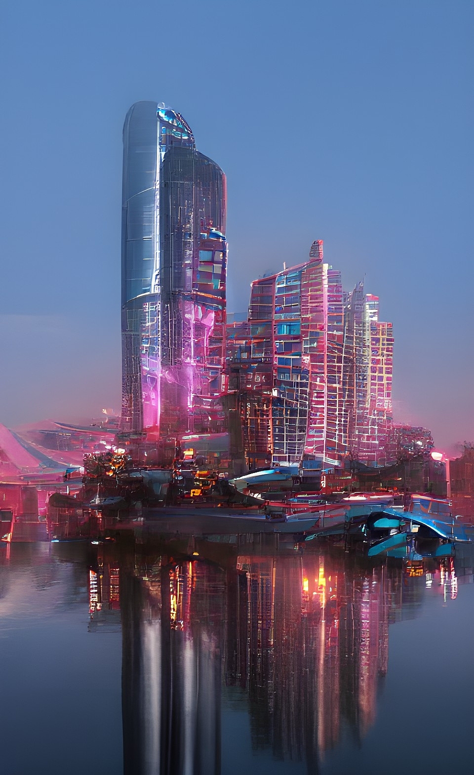 赛博朋克风的临沂（图ZMjk3OTg1NTg0） - 环境/建筑摄影 - 站酷设计师先森WANG原创素材 - 站酷ZCOOL