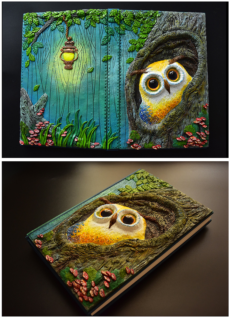 原创软陶书皮--猫头鹰（图ZNzAzMDc3MjQ=） - 其他手工艺 - 站酷设计师大当家的魔法花园原创素材 - 站酷ZCOOL