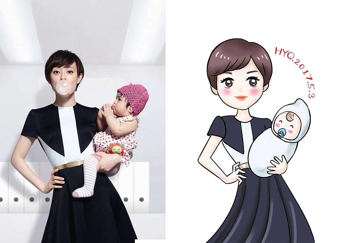 坦图奶粉5月品牌插画儿童三八妇女节母亲节护士节立夏