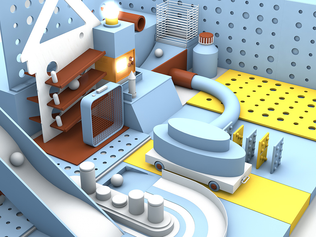 c4d复杂场景初尝试