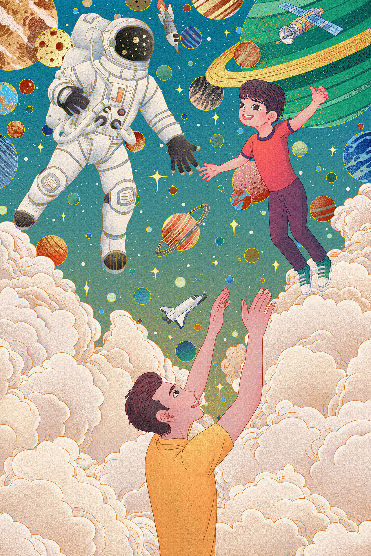 以梦为马,不负韶华|插画|商业插画|默鱼moyu - 原创作品 - 站酷