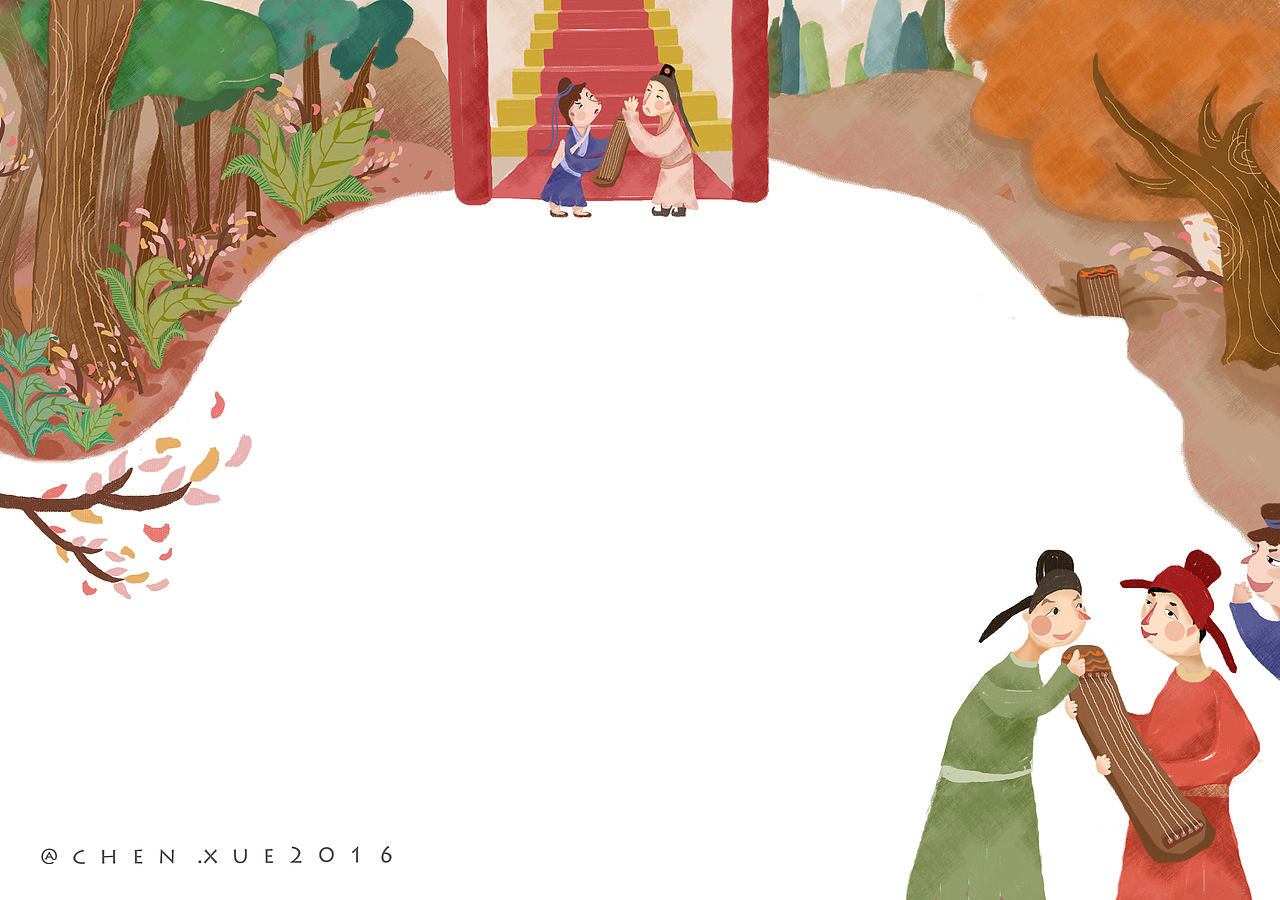 成语故事内页插画内图