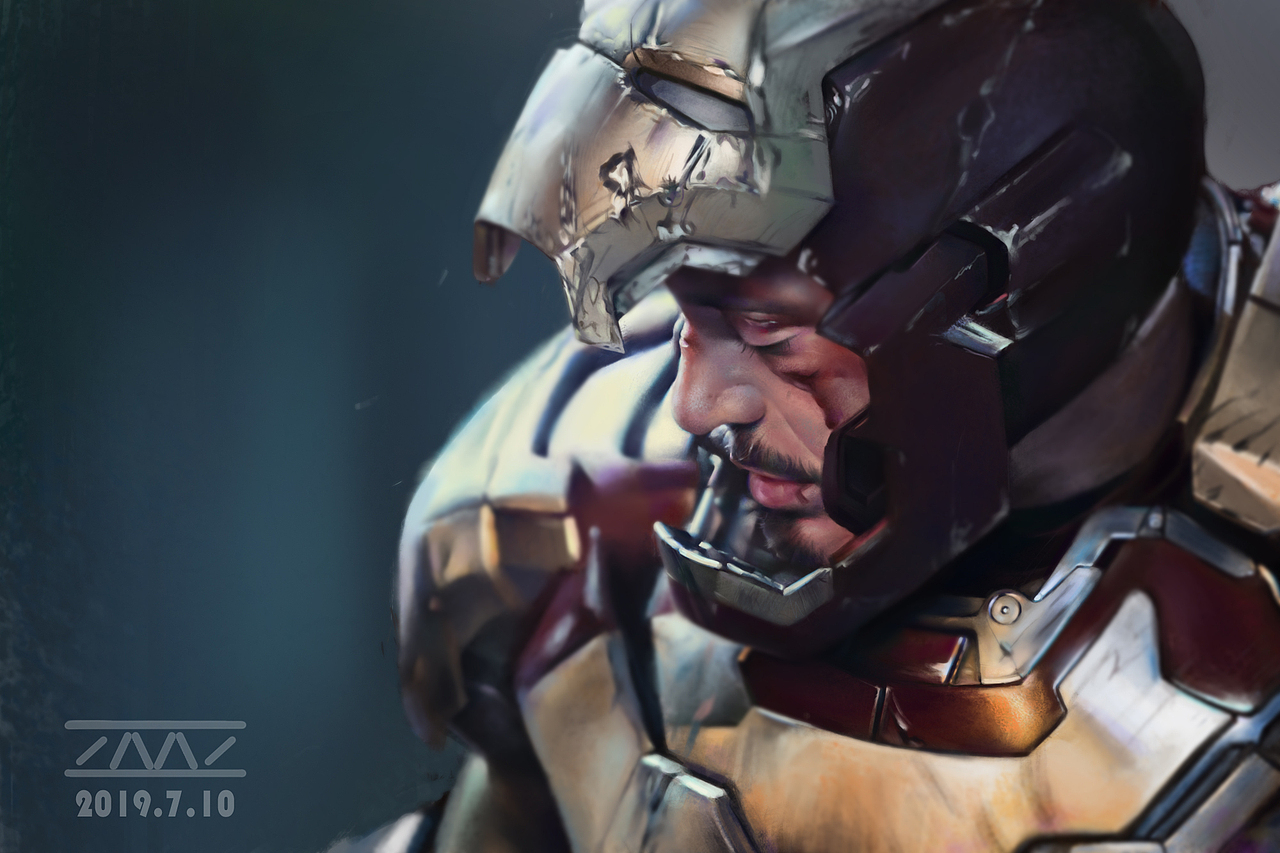 钢铁侠写实绘画（图ZMTY2NTM4NDky） - 创作习作 - 站酷设计师画画的张發發原创素材 - 站酷ZCOOL