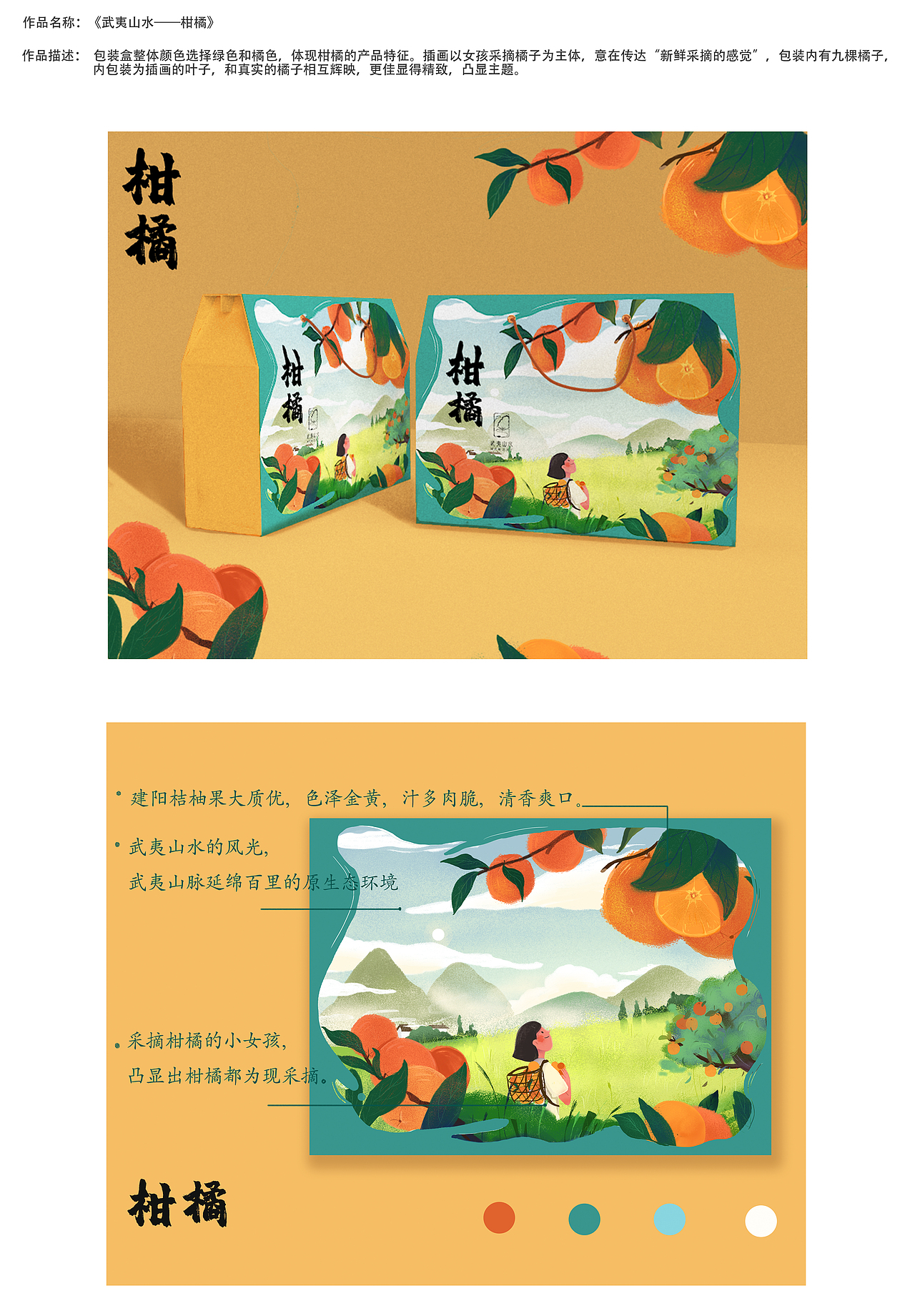 柑橘包装设计（图ZMjE0OTM5NDYw） - 商业插画 - 站酷设计师皮皮颖啊原创素材 - 站酷ZCOOL