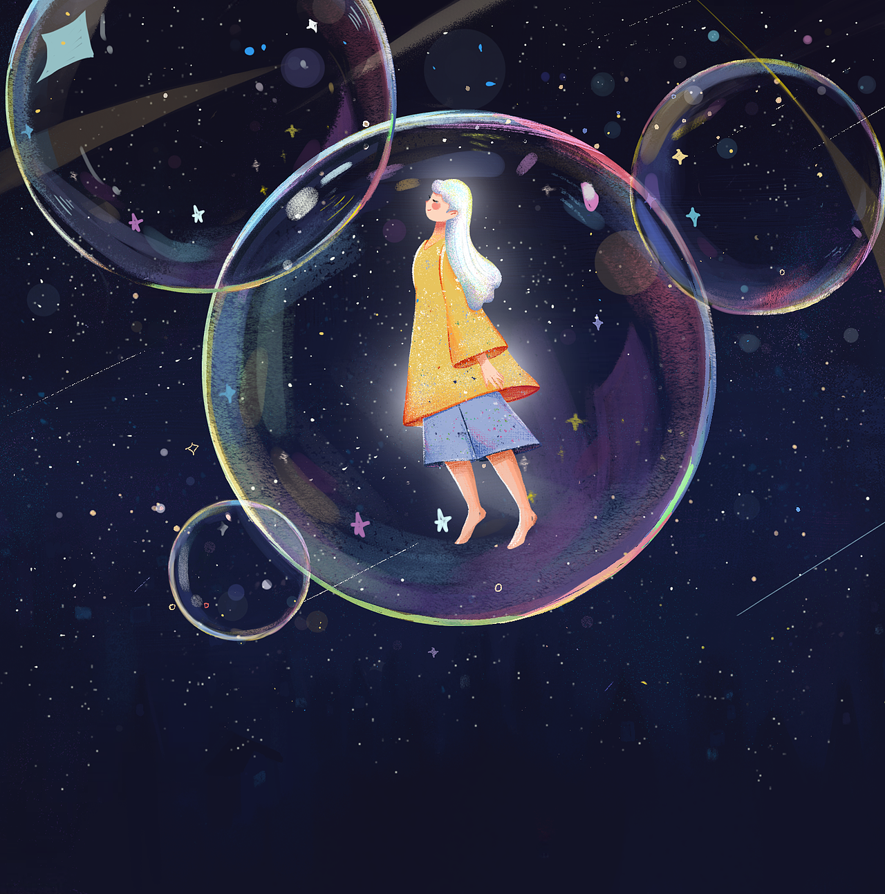夜·星事（图ZMjY1MzQ2NjA0） - 海报 - 站酷设计师zoe泡泡原创素材 - 站酷ZCOOL