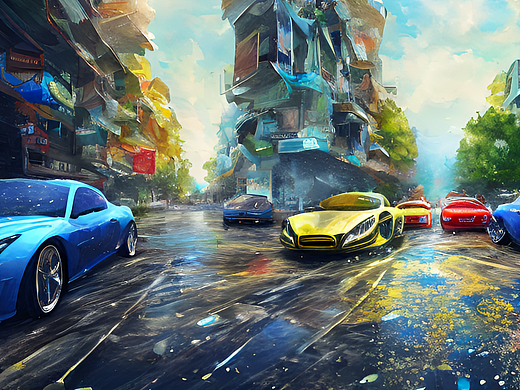 #站酷梦笔#黄土垫道，清水泼街，豪车排队，兄弟迎接