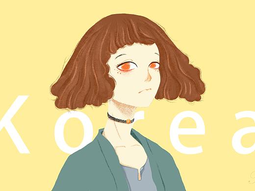 韩国唯美风插画