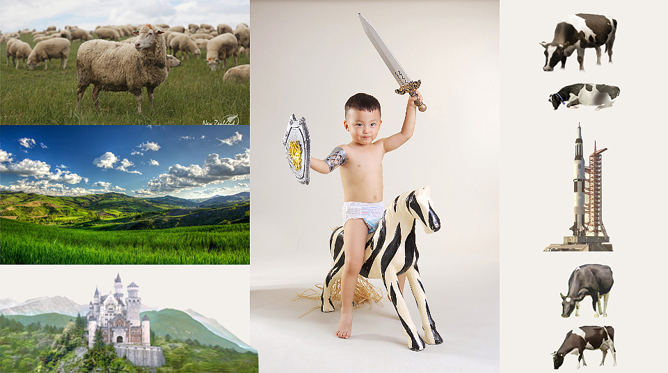 商拍人像、场景素材