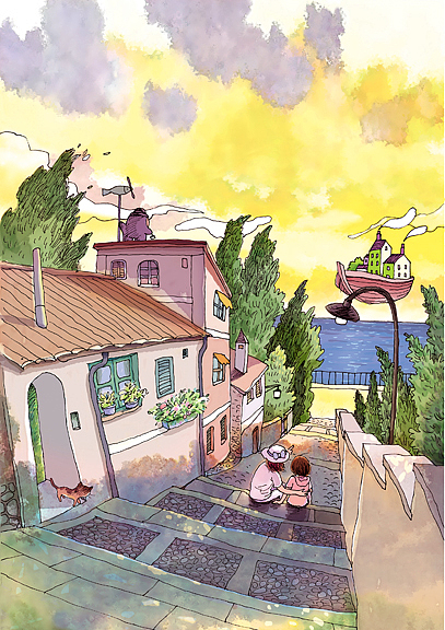 雨（图ZNzQ1MjYyMTI=） - 商业插画 - 站酷设计师稻荷前原创素材 - 站酷ZCOOL