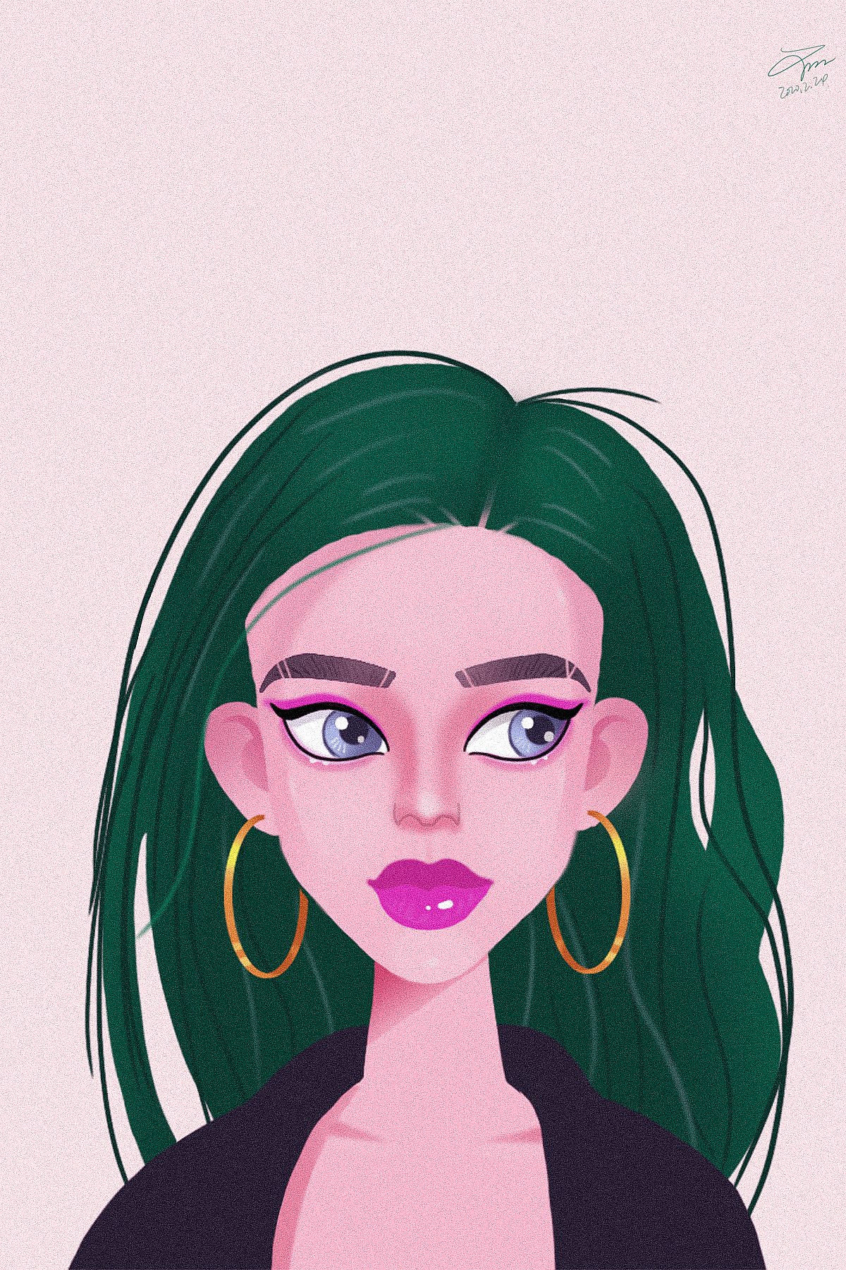 欧美插画（图ZMTk2ODE2ODA4） - 创作习作 - 站酷设计师Maybee2原创素材 - 站酷ZCOOL