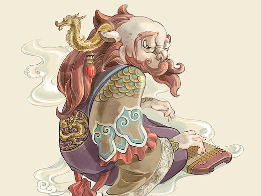 【龙生九子】系列插画及衍生品