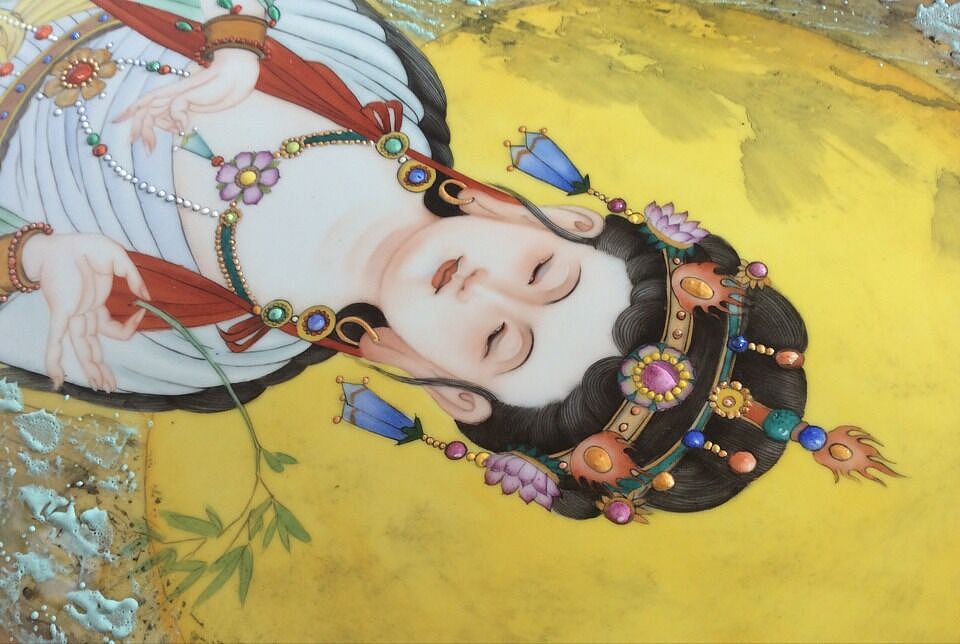 烧成的（观世音菩萨）（图ZMzIxNjM2NDA=） - 绘画 - 站酷设计师耕读绘原创素材 - 站酷ZCOOL