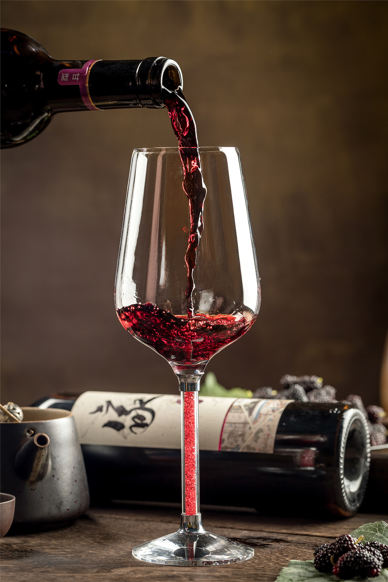 成都产品拍照|电商拍摄|酒水拍照|一可视觉·桑葚酒案例