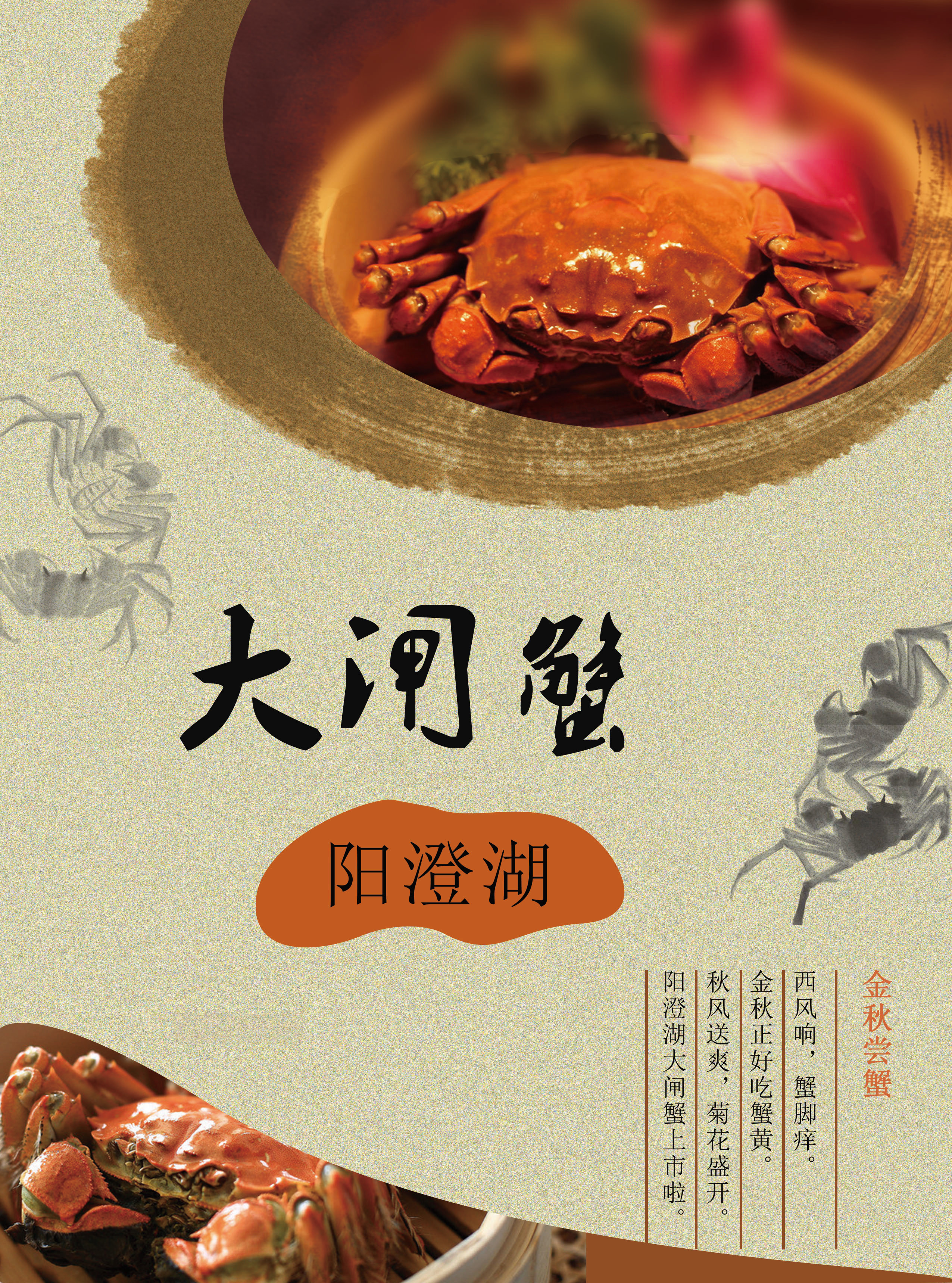 大闸蟹海报|平面|宣传物料|罗琪2015 - 原创作品 - 站酷 (zcool)