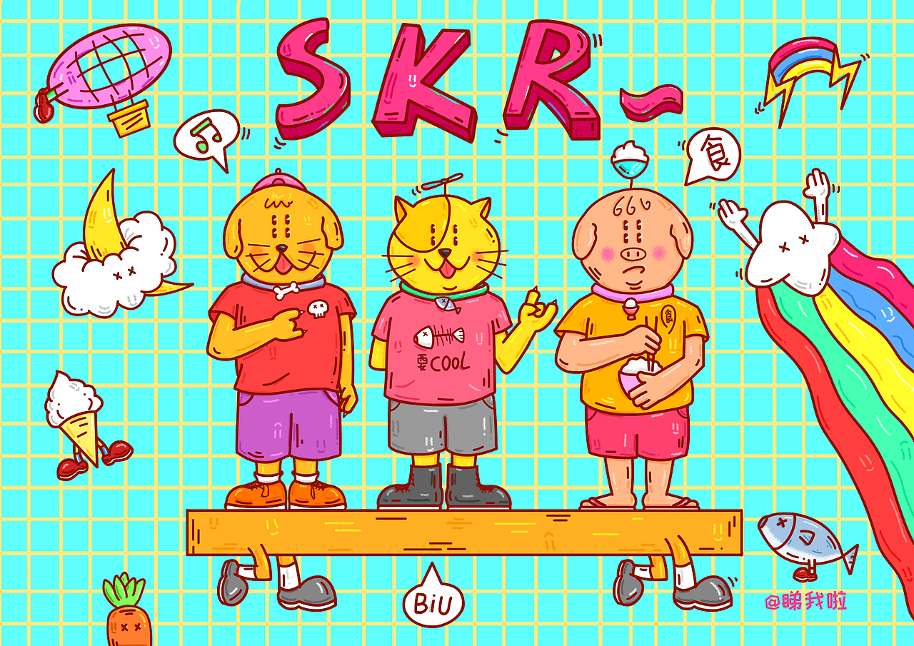 快乐三只耶（图ZMTU4MDIzNDky） - 创作习作 - 站酷设计师我要睡午觉原创素材 - 站酷ZCOOL