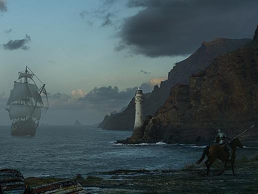 Matte painting_古老的城堡