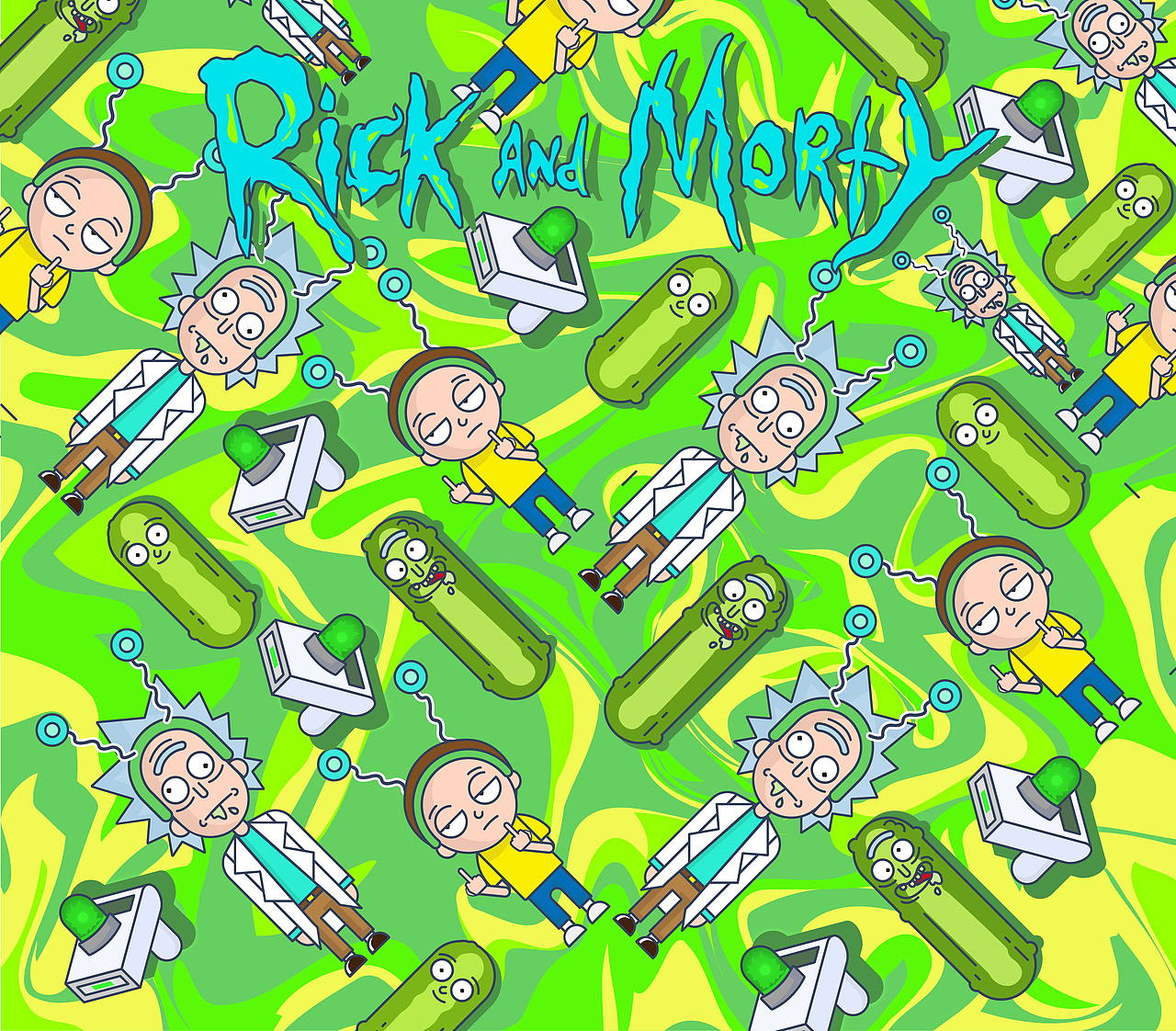 Rick and Morty（图ZMTMwMzAwMTY0） - 新锐潮流插画 - 站酷设计师胡春花原创素材 - 站酷ZCOOL