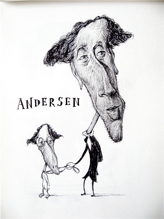 临名人漫画像(圆珠笔)1