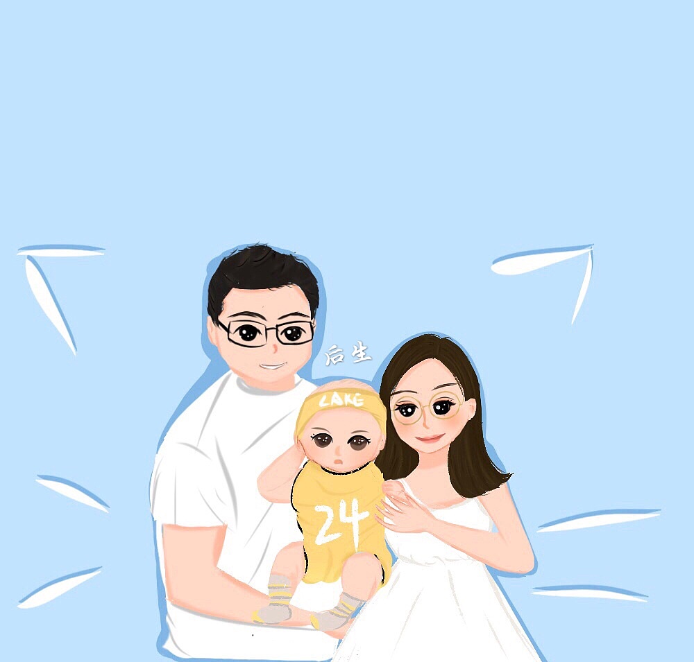 一家三口～|插画|艺术插画|i后生 - 原创作品 - 站酷 (zcool)