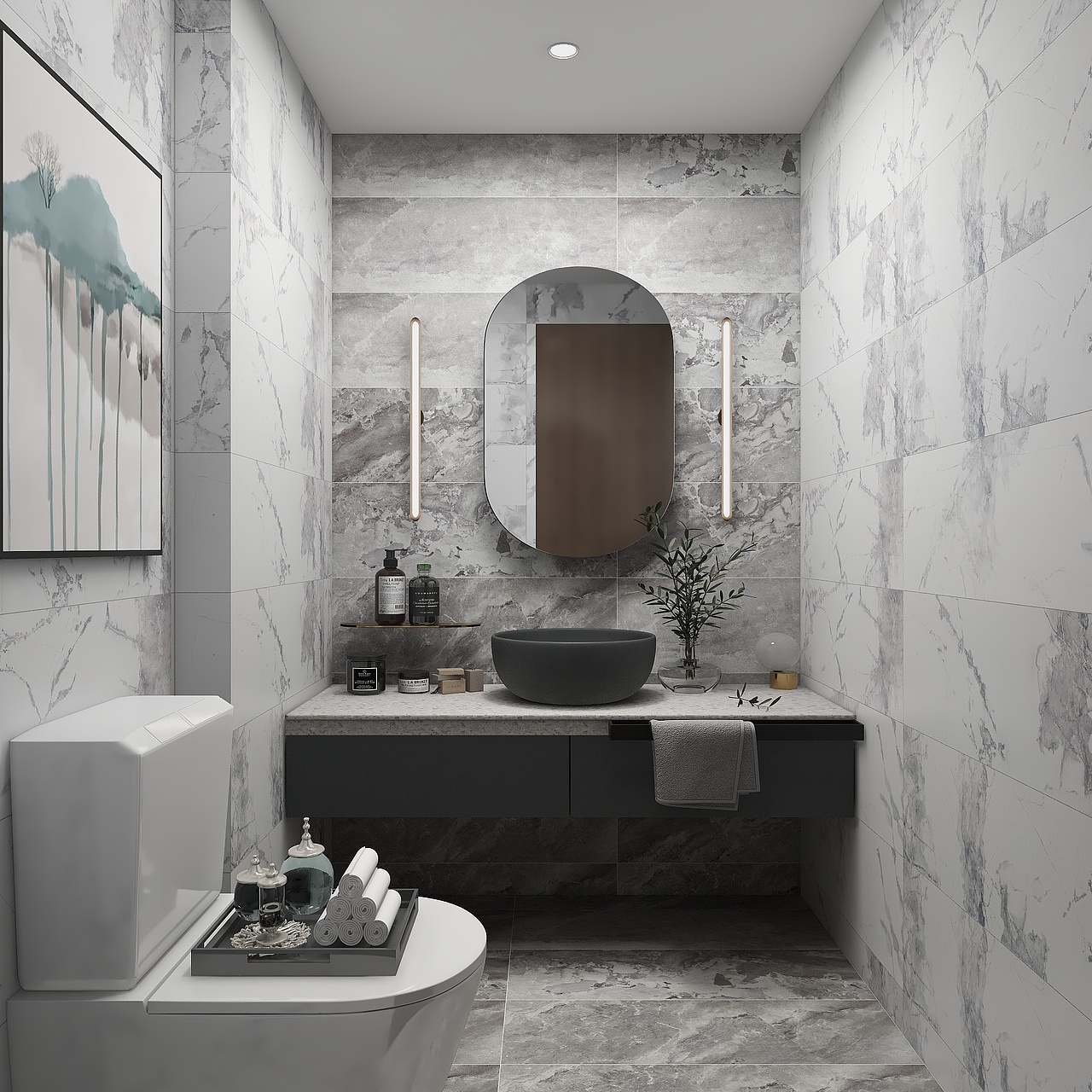 卫生间瓷砖造型设计