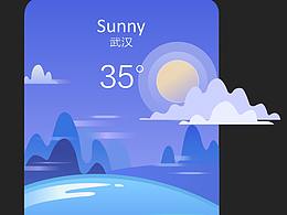 天气界面参考