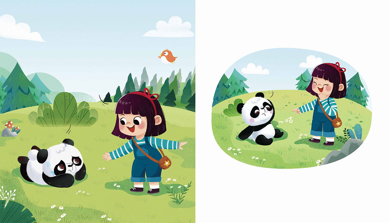 绘本 《我不想再吃竹子了》（图ZMjc1MzAyOTY0） - 绘本 - 站酷设计师奔跑的马丁原创素材 - 站酷ZCOOL