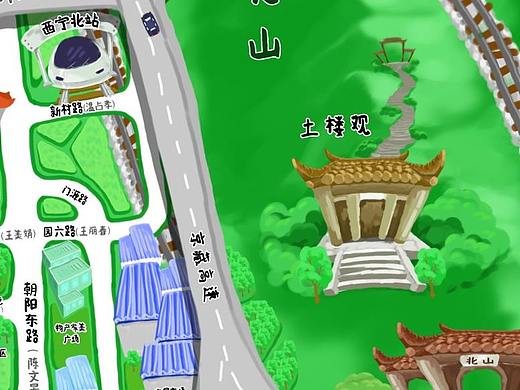 手绘美丽朝阳区